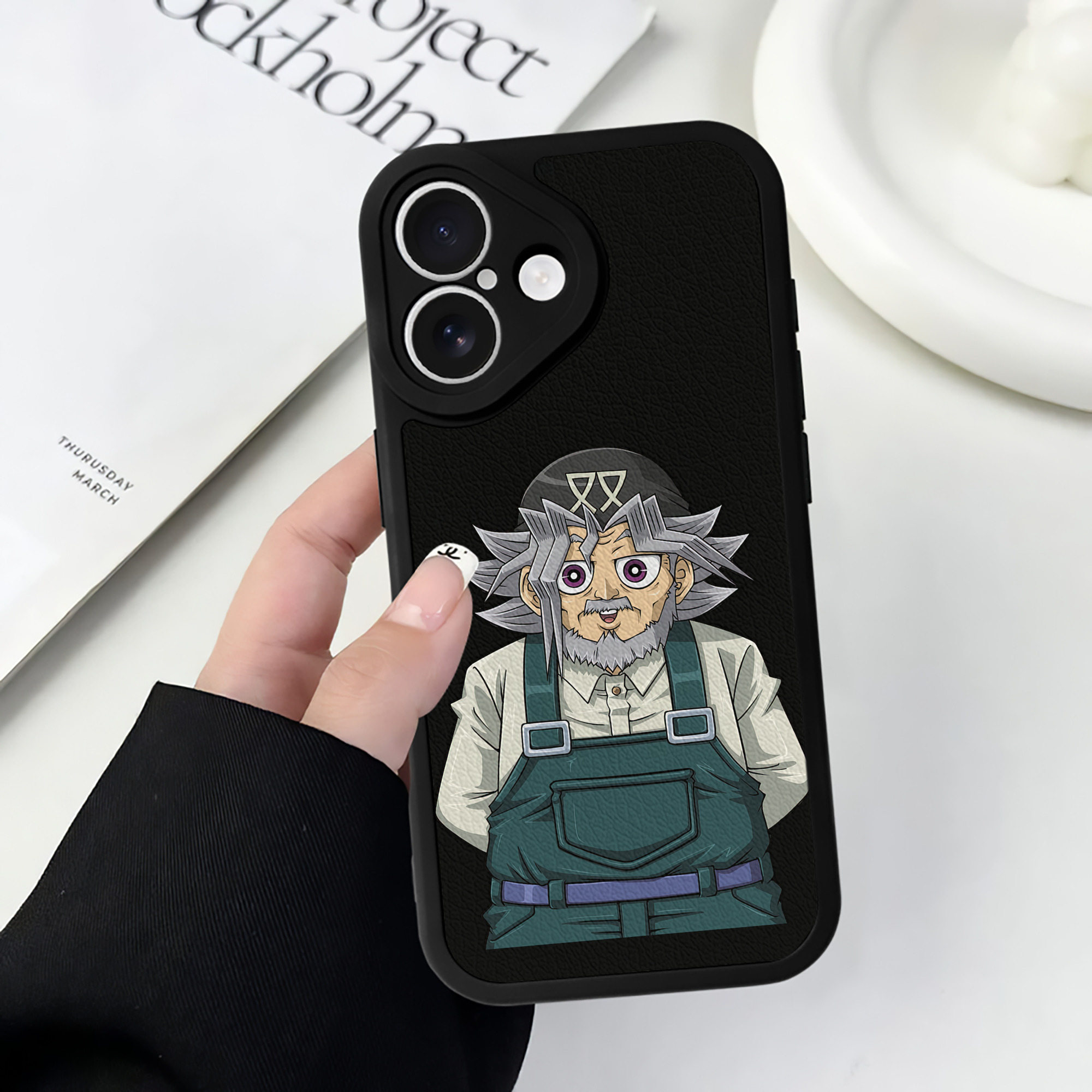 遊☆戯☆王 Yu-Gi-Oh! 【iPhone 16シリーズ対応】シリコンスマホケース（レザー調） 材質：シリコン